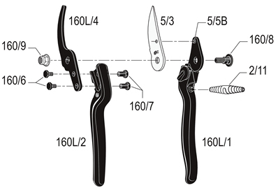 FELCO 160L Light Hand Pruning Shear