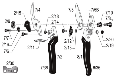 FELCO 8 Ergonomic Hand Pruning Shear